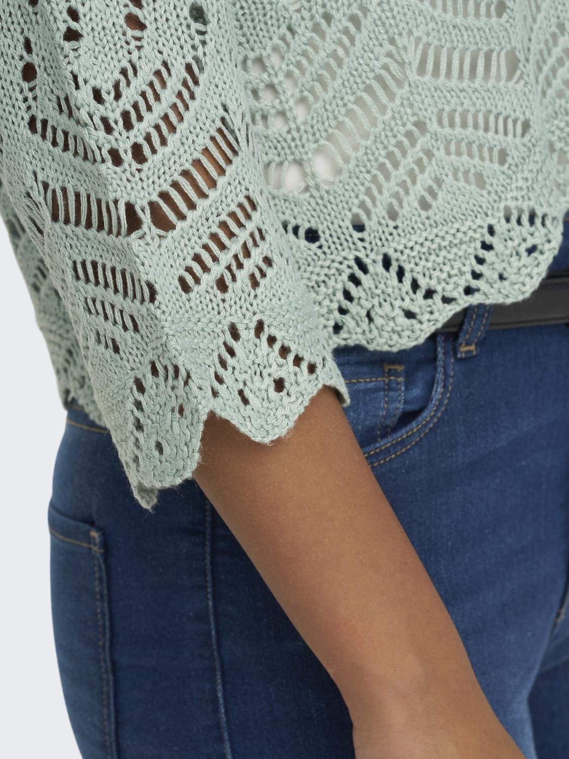 JDYNEW SUN 3/4 CROPPED PULLOVER KNT NOOS