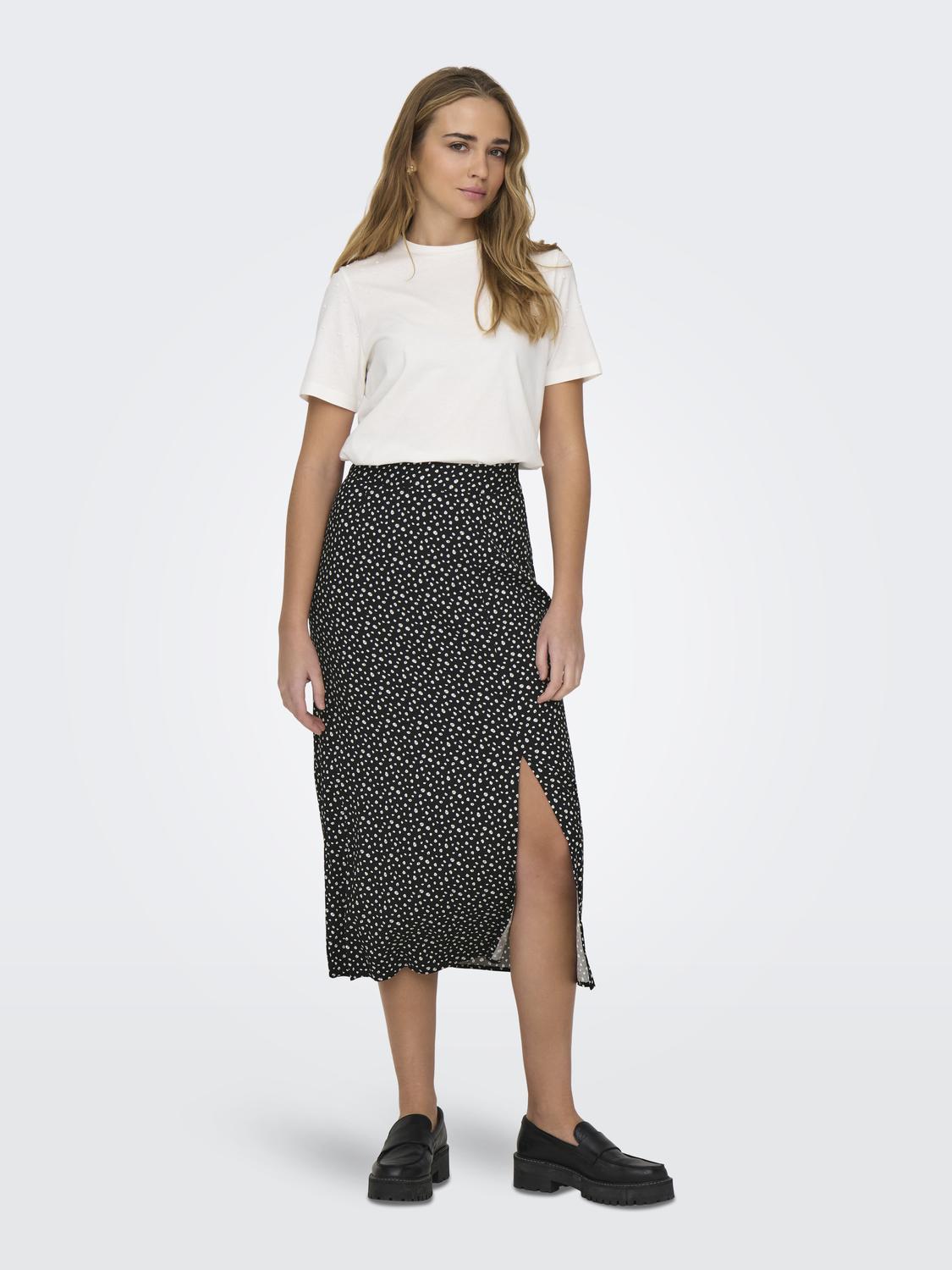 ONLPIPER LIFE MIDI SLIT SKIRT PTM