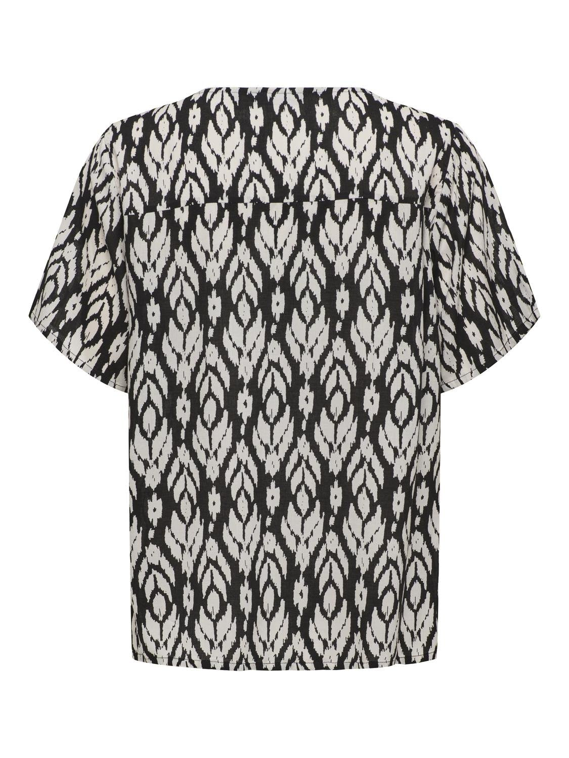 ONLSUSAN S/S V-NECK TOP WVN NOOS