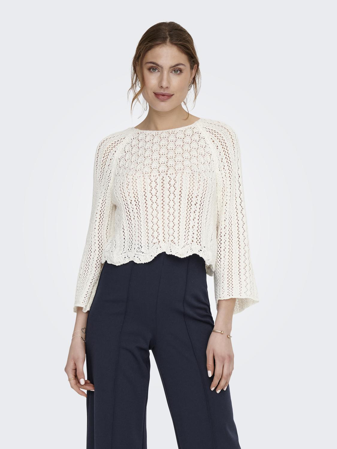 ONLNOLA LIFE 3/4 PULLOVER KNT NOOS