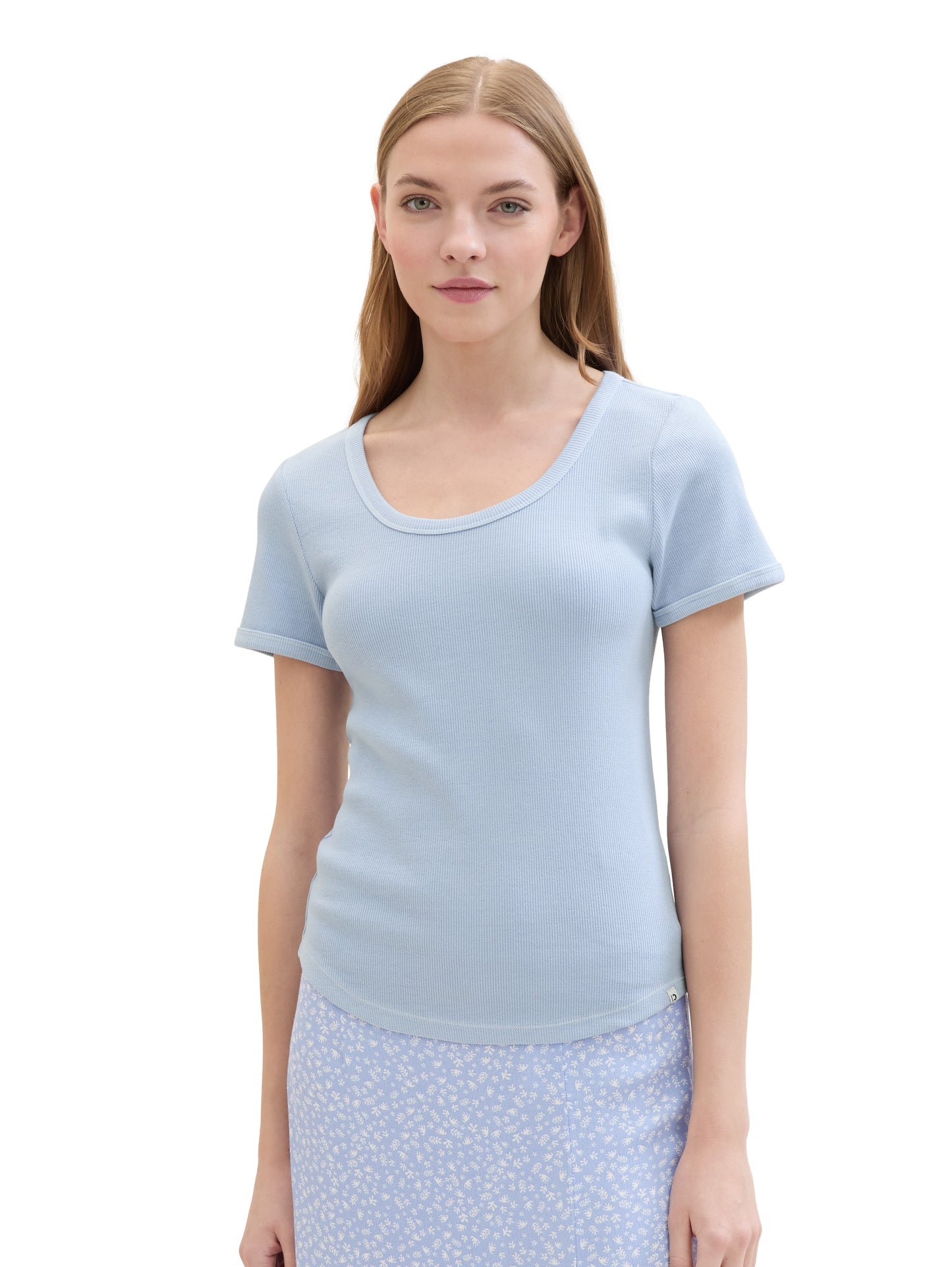 T-Shirt aus Ripp
