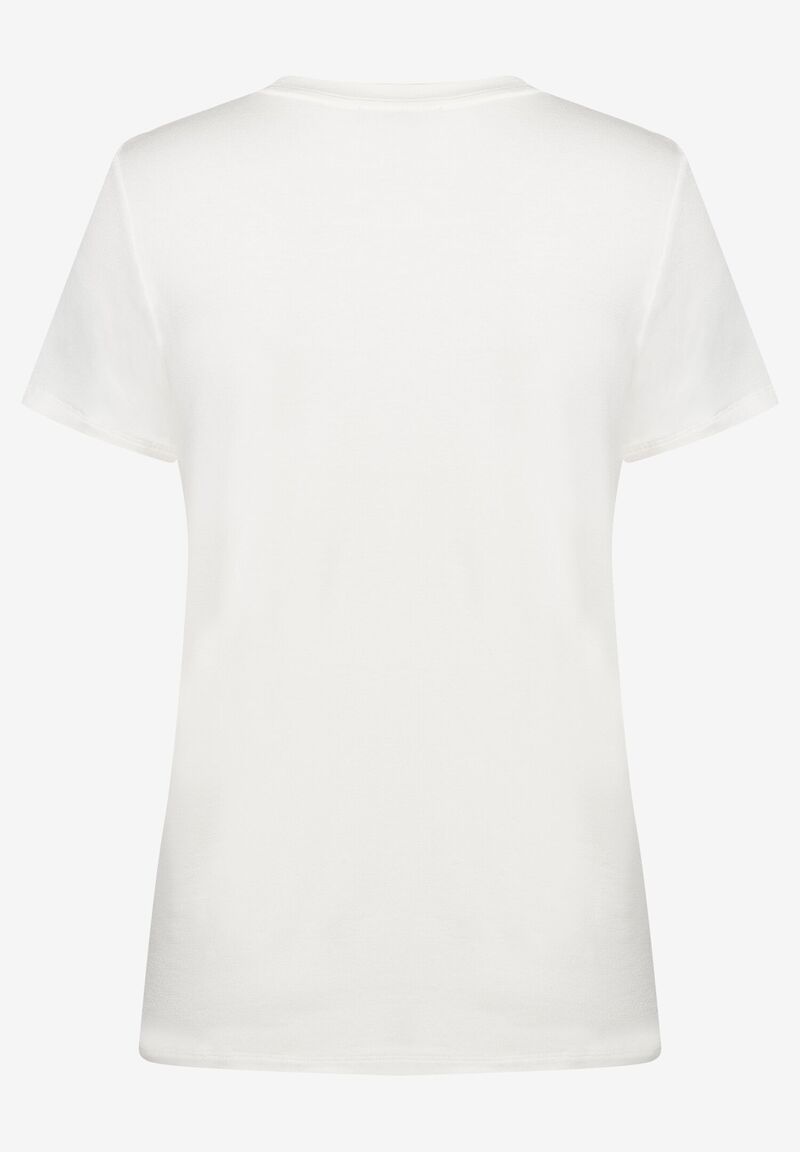 gedoppeltes T-Shirt mit Frontprint ecru Sommer-Kollektion