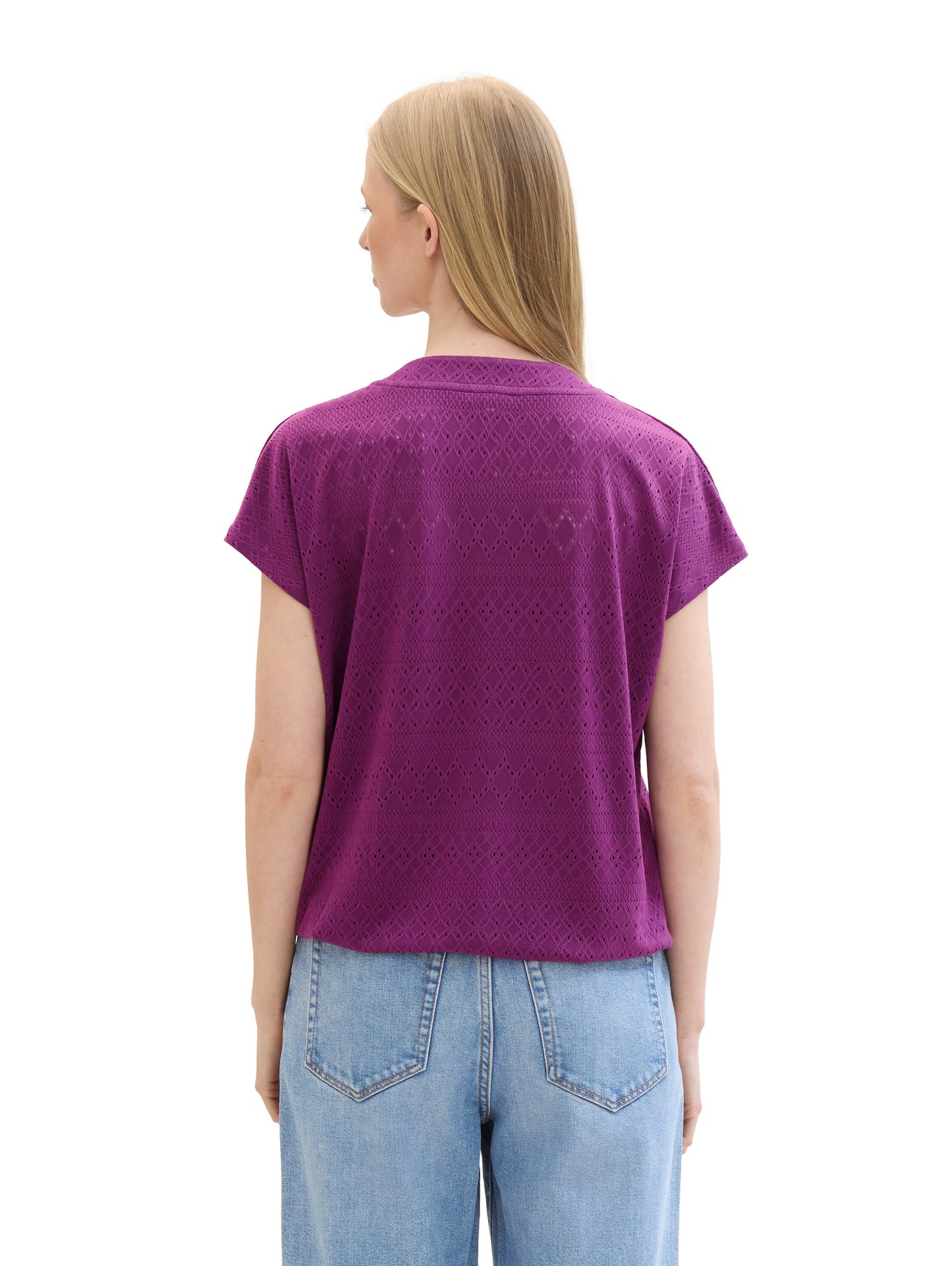 T-Shirt mit Lochmuster