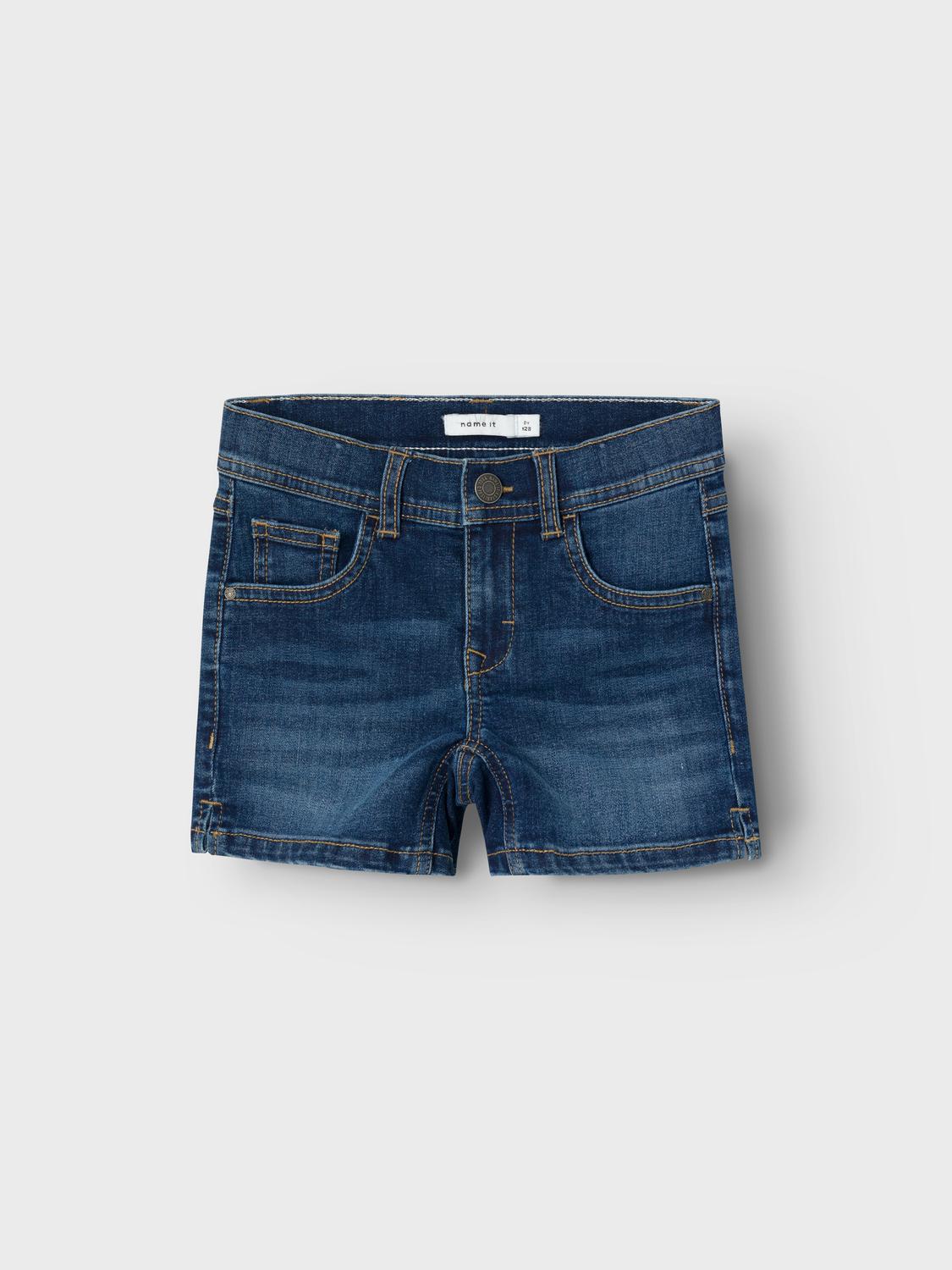 NKFSALLI SLIM DNM SHORTS 9843-IC TB