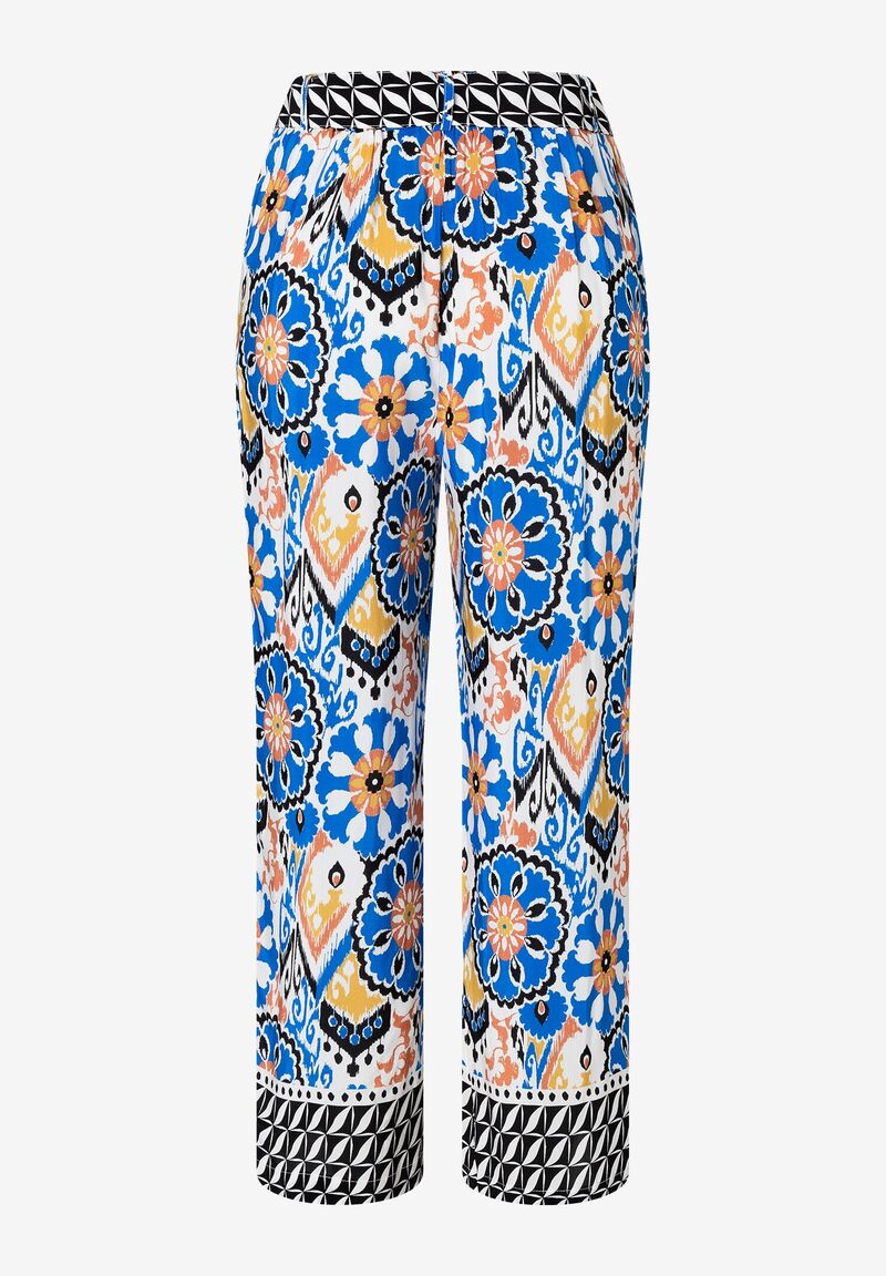 fließende Schlupfhose Ornament-Print Sommer-Kollektion