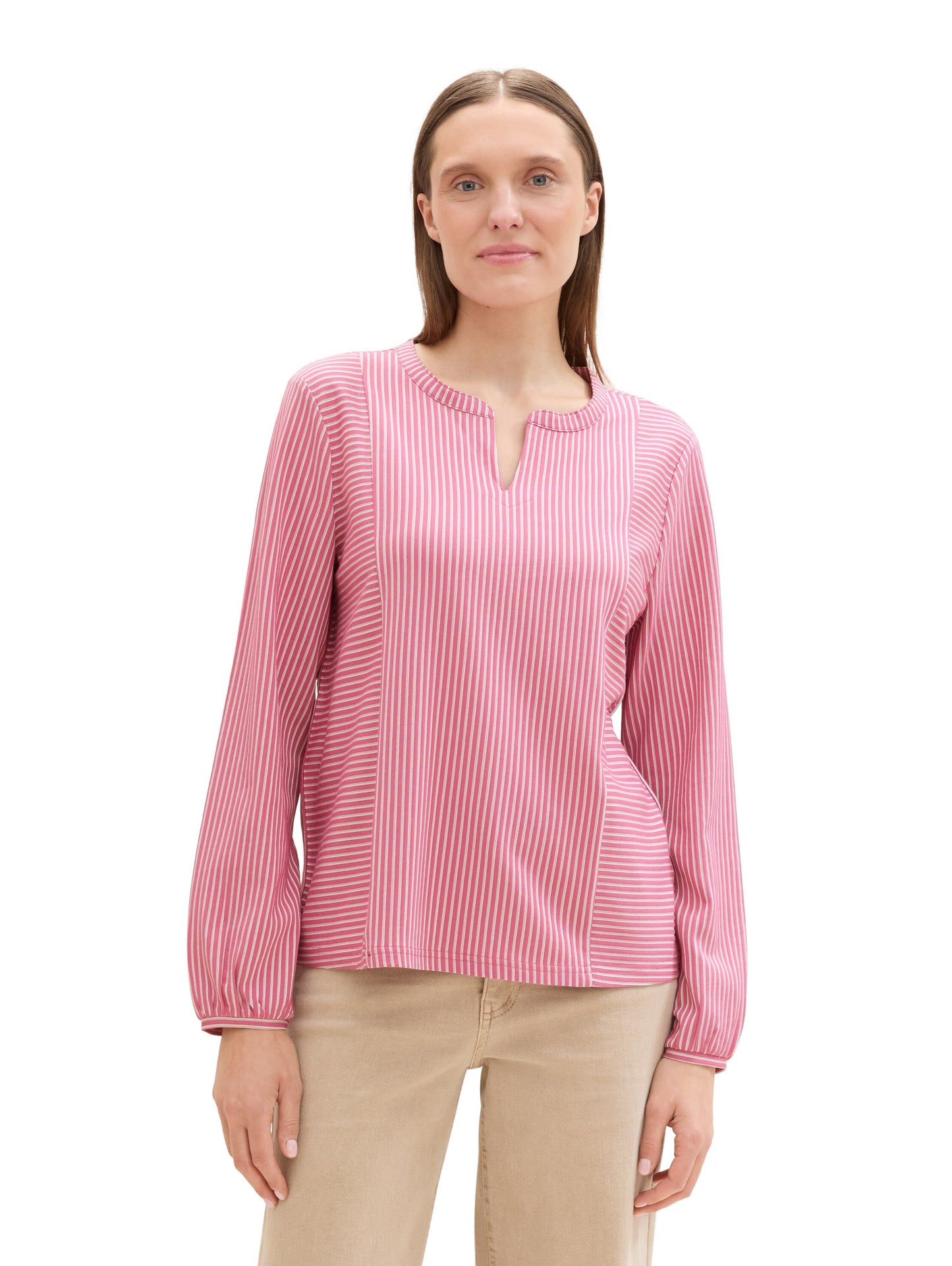 Gestreifte T-Shirt-Bluse