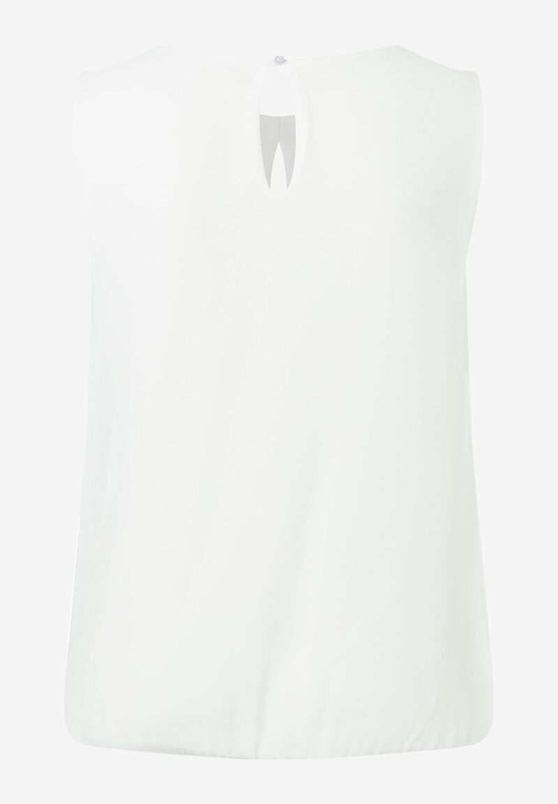 Chiffon Blusentop ecru Frühjahrs-Kollektion