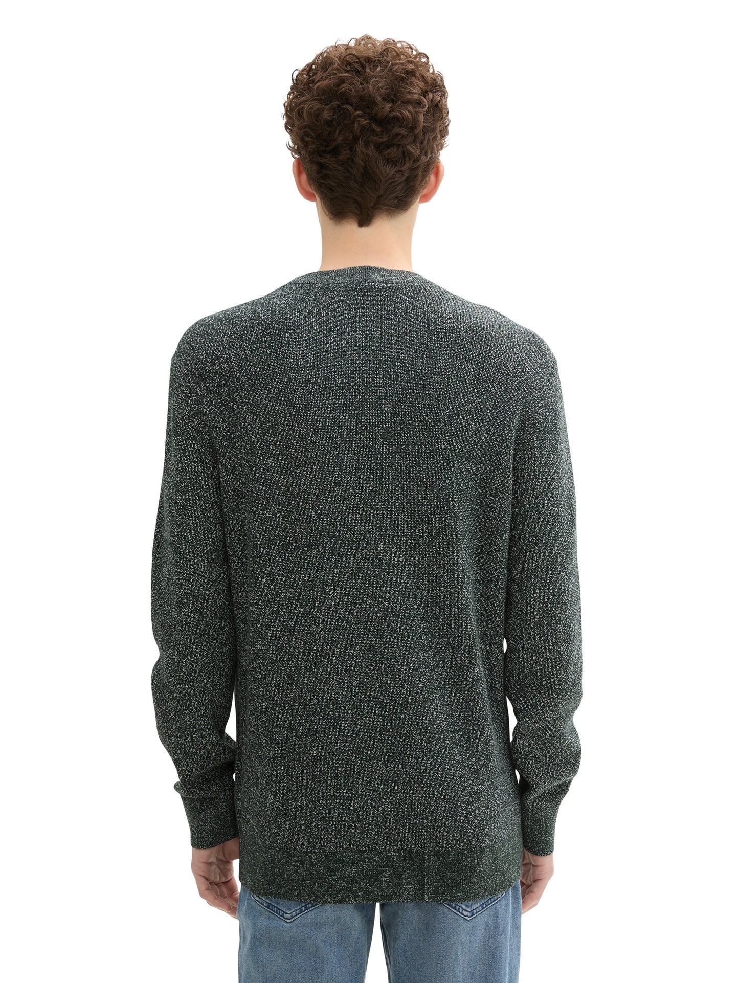 Strickpullover in Melange Optik