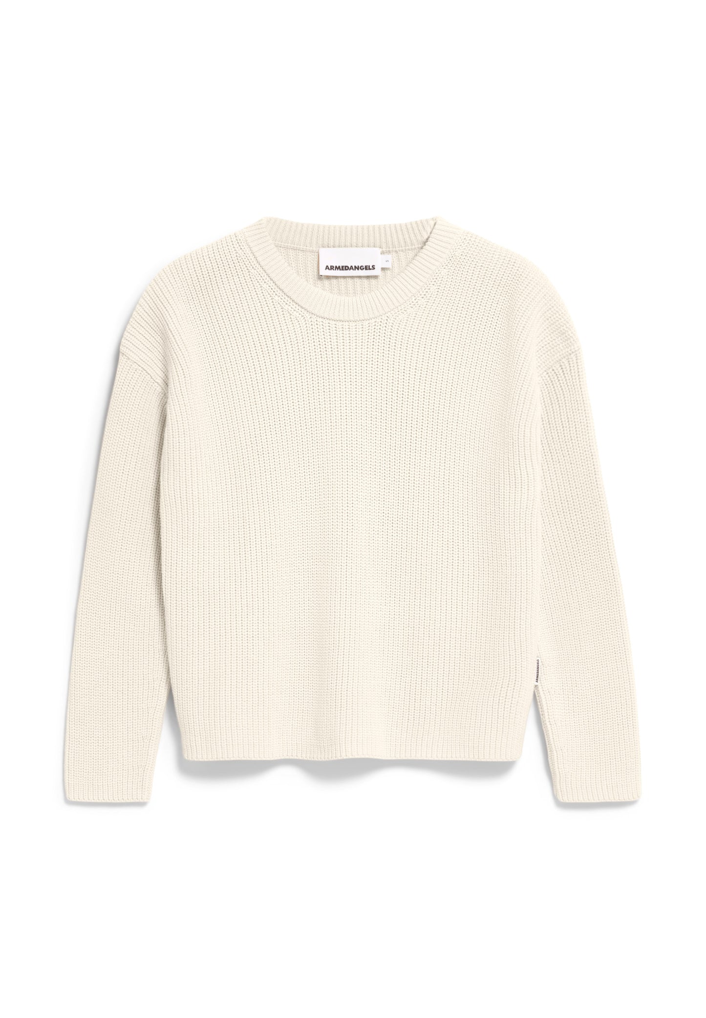 NURIAAS Strick Pullover Solid, oatmilk