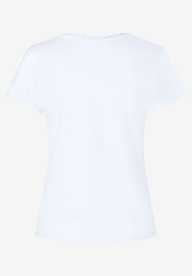 T-Shirt mit Schriftzug weiß Herbst-Kollektion
