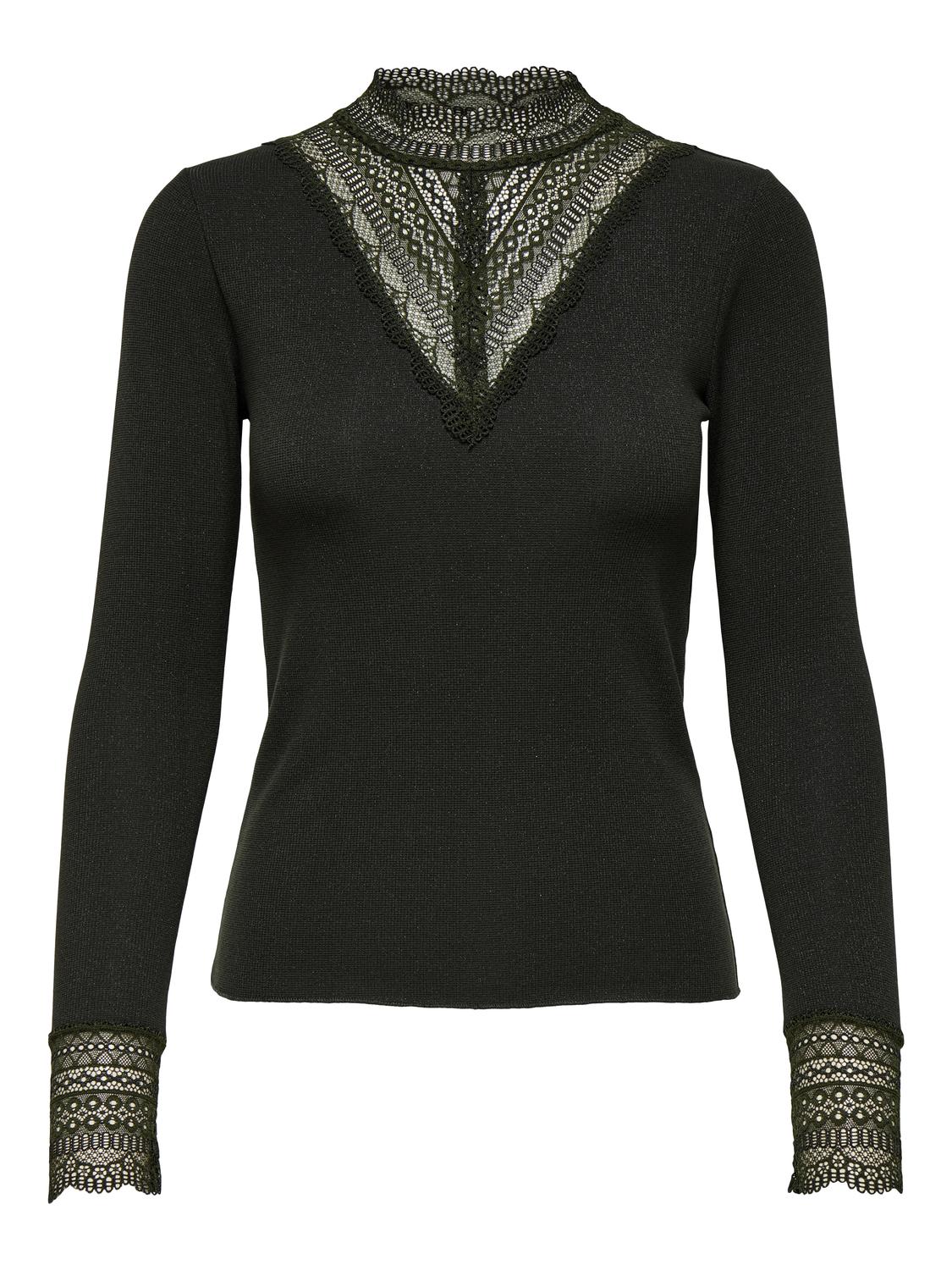 ONLTILDE GLITTER L/S HIGHNECK TOP JRS