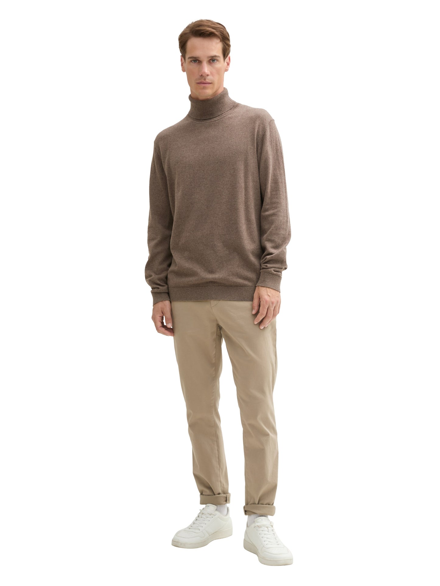 Rollkragenpullover mit Cashmere