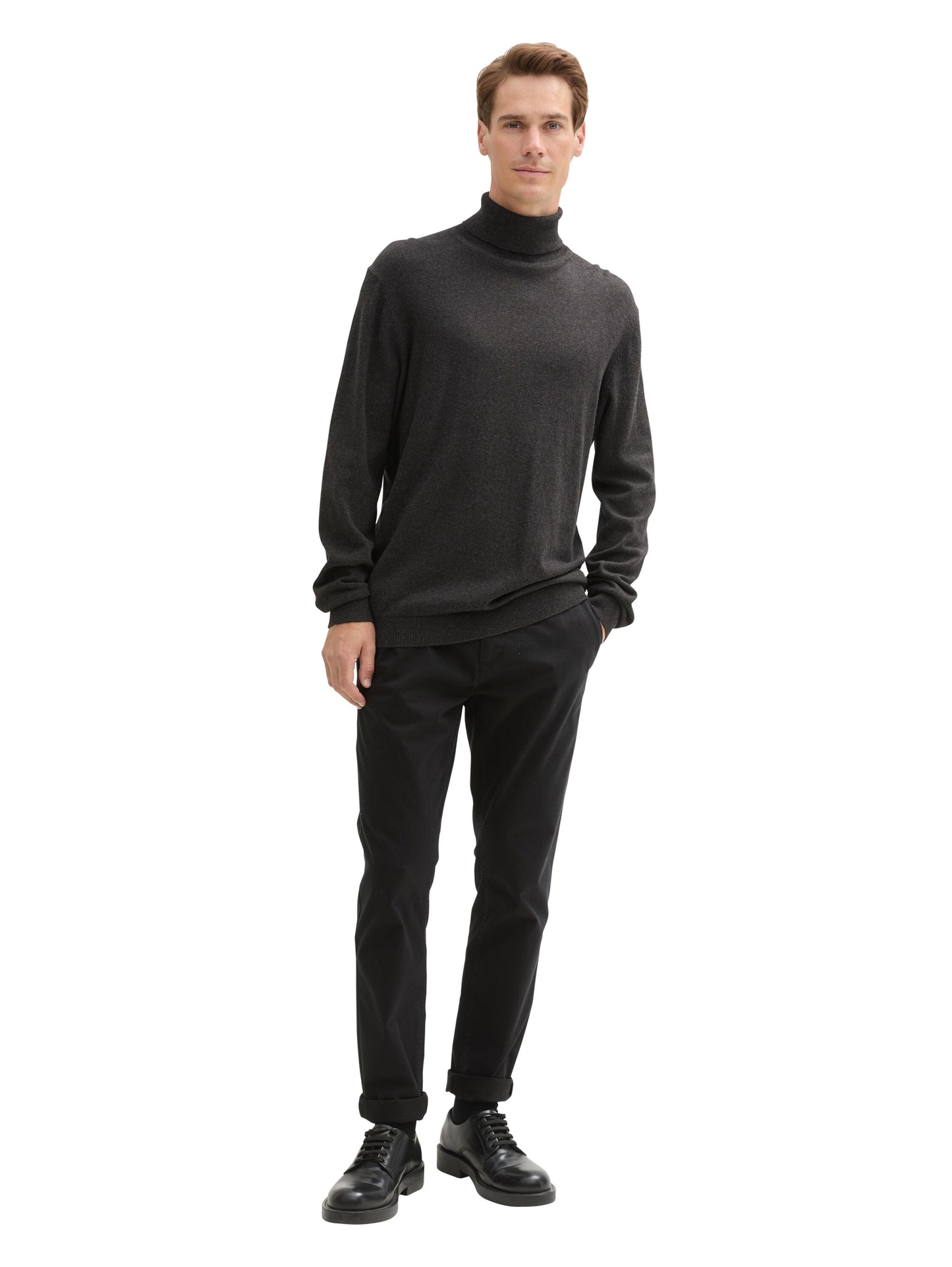 Rollkragenpullover mit Cashmere
