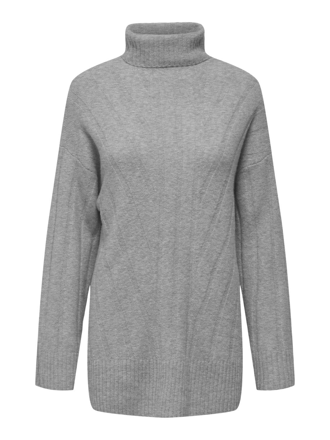 ONLJEANETT LIFE L/S RIB ROLLNECK CC KNT