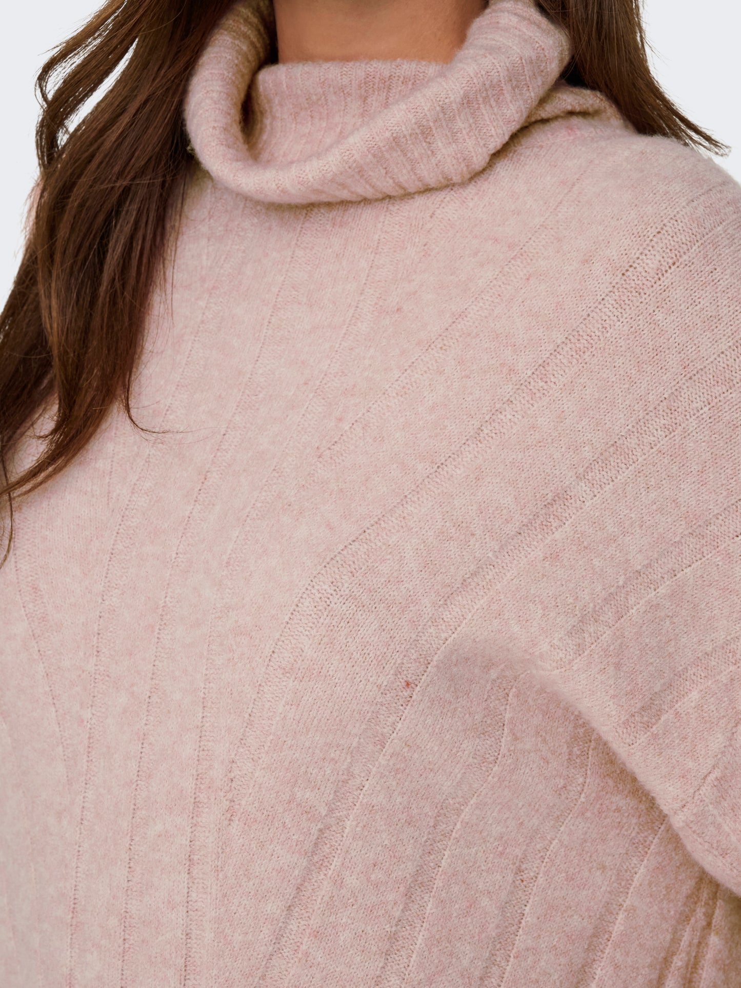 ONLJEANETT LIFE L/S RIB ROLLNECK CC KNT