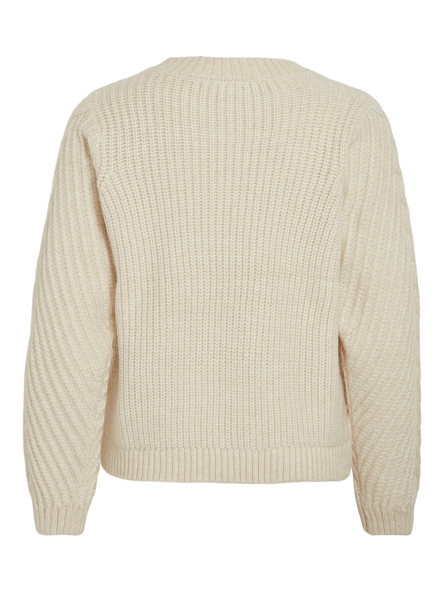 VIERIN L/S O-NECK CABLE KNIT TOP/BF