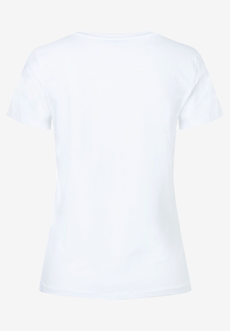 T-Shirt mit Pailletten-Herz weiß Frühjahrs-Kollektion