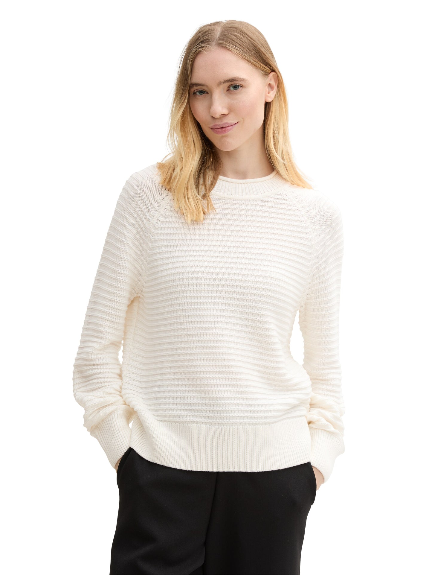 Strickpullover mit Struktur