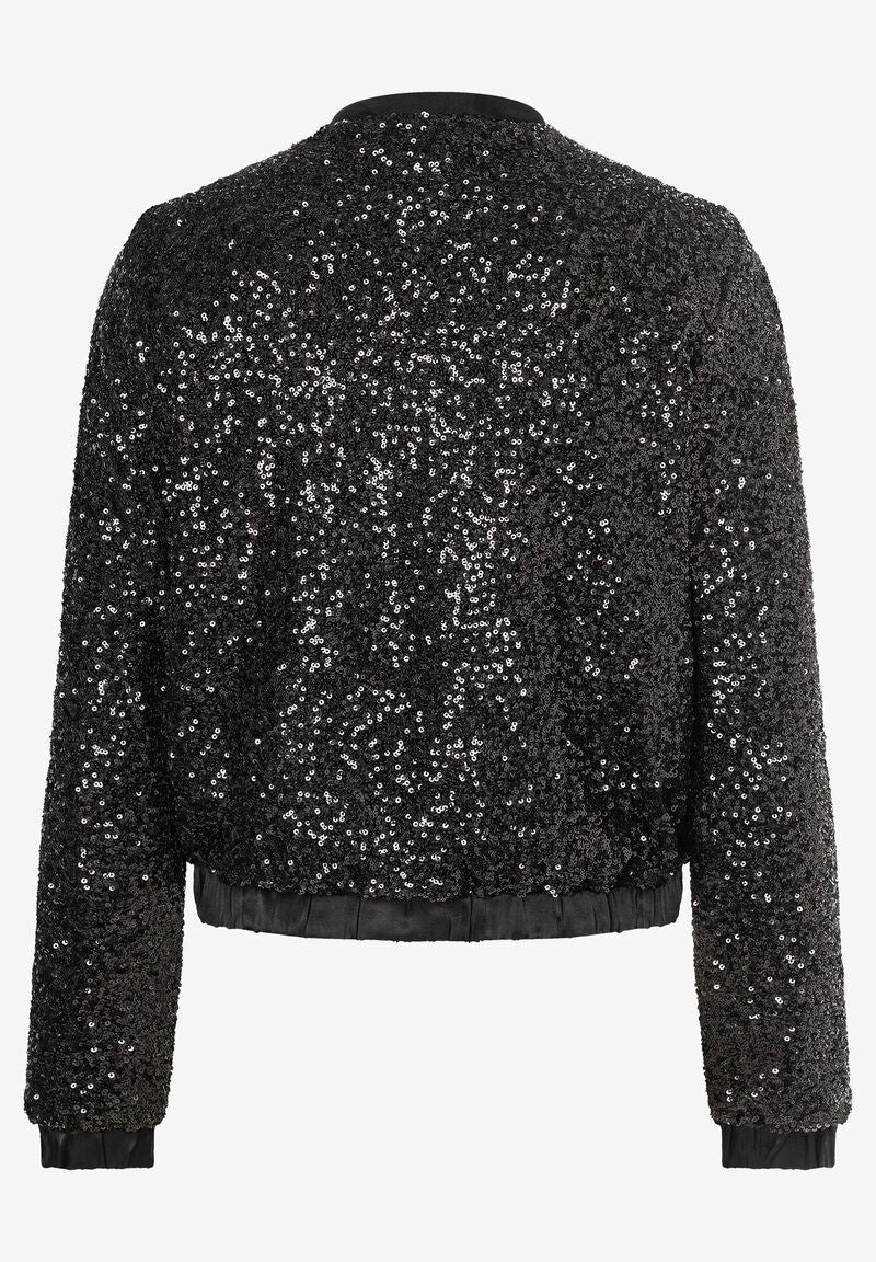 Paillettenblouson schwarz Party-Kollektion