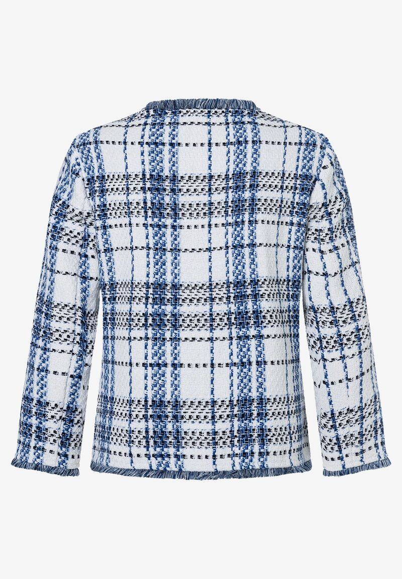 Bouclé Jacke kariert Frühjahrs-Kollektion