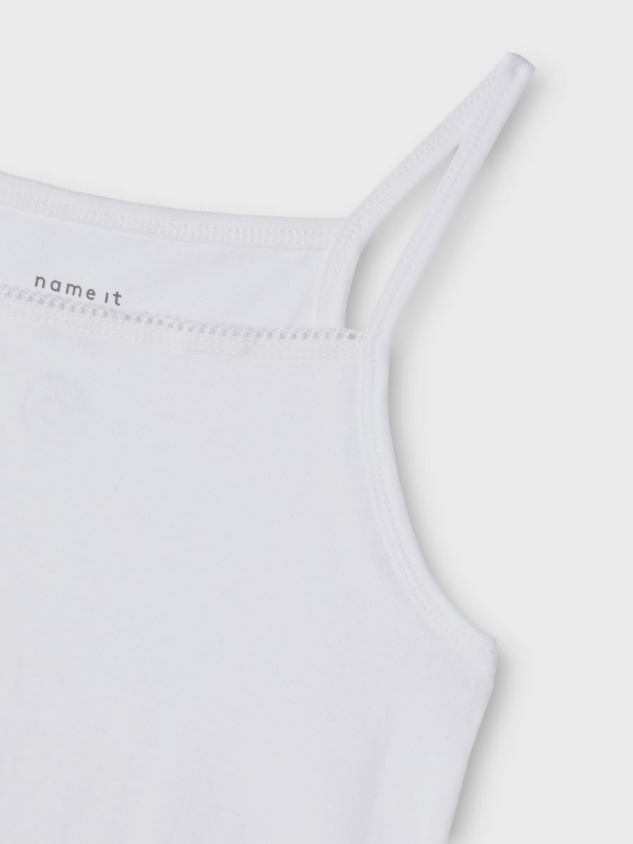 NKFSTRAP TOP 2P SOLID BRIGHT WHITE NOOS