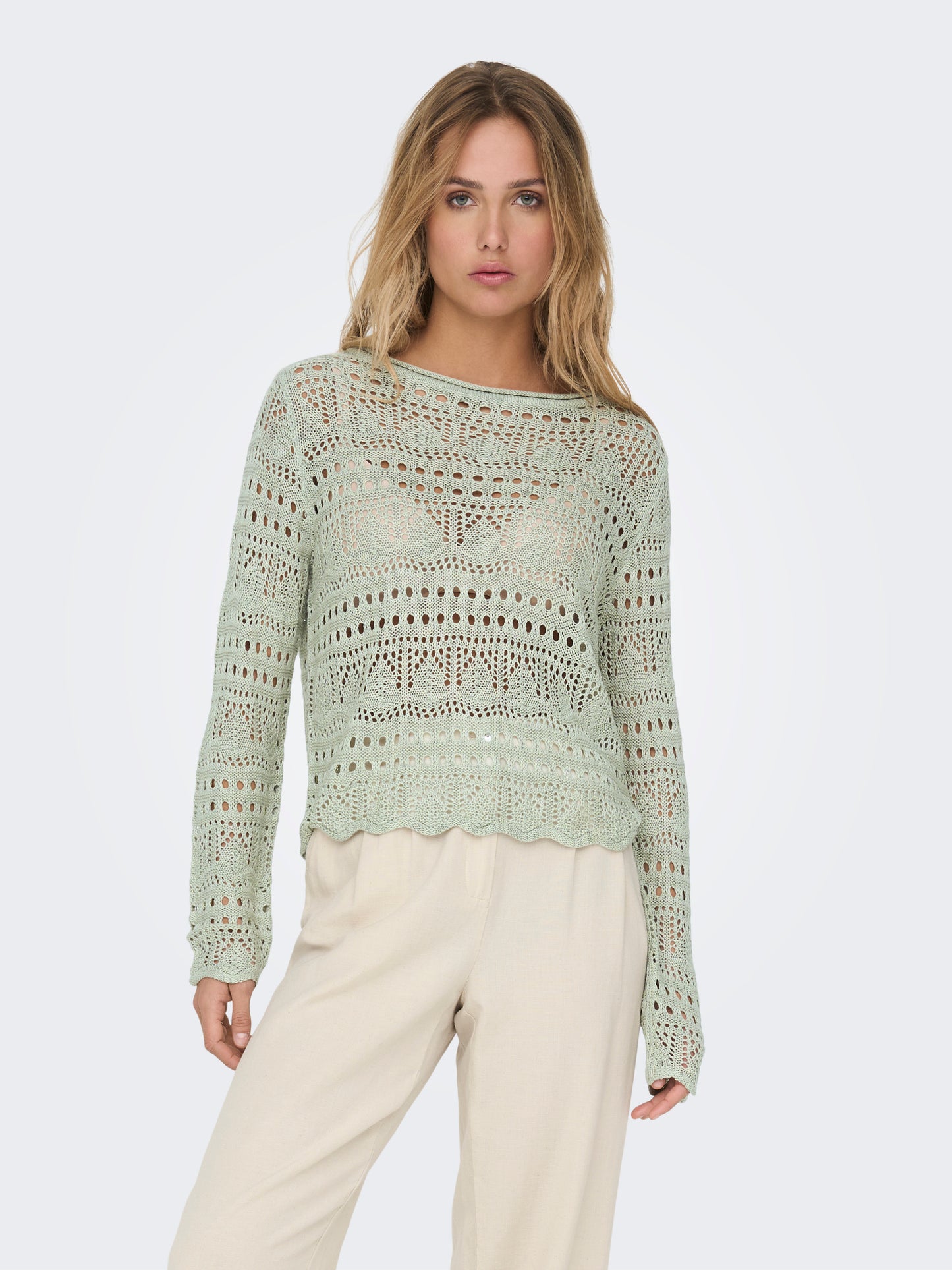 JDYSUN LAY L/S BOATNECK PULLOV. KNT NOOS