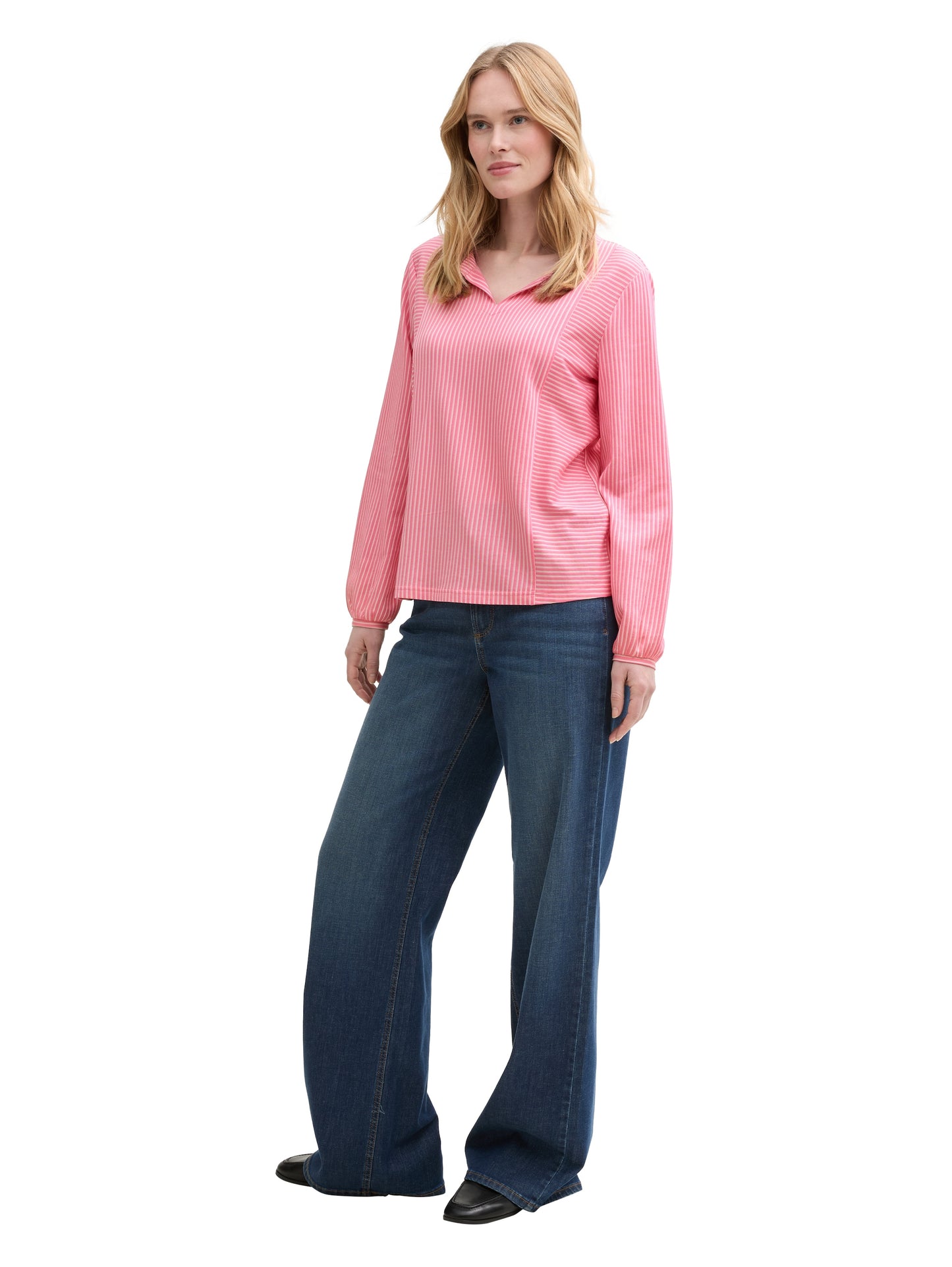 Bluse mit Streifenmuster