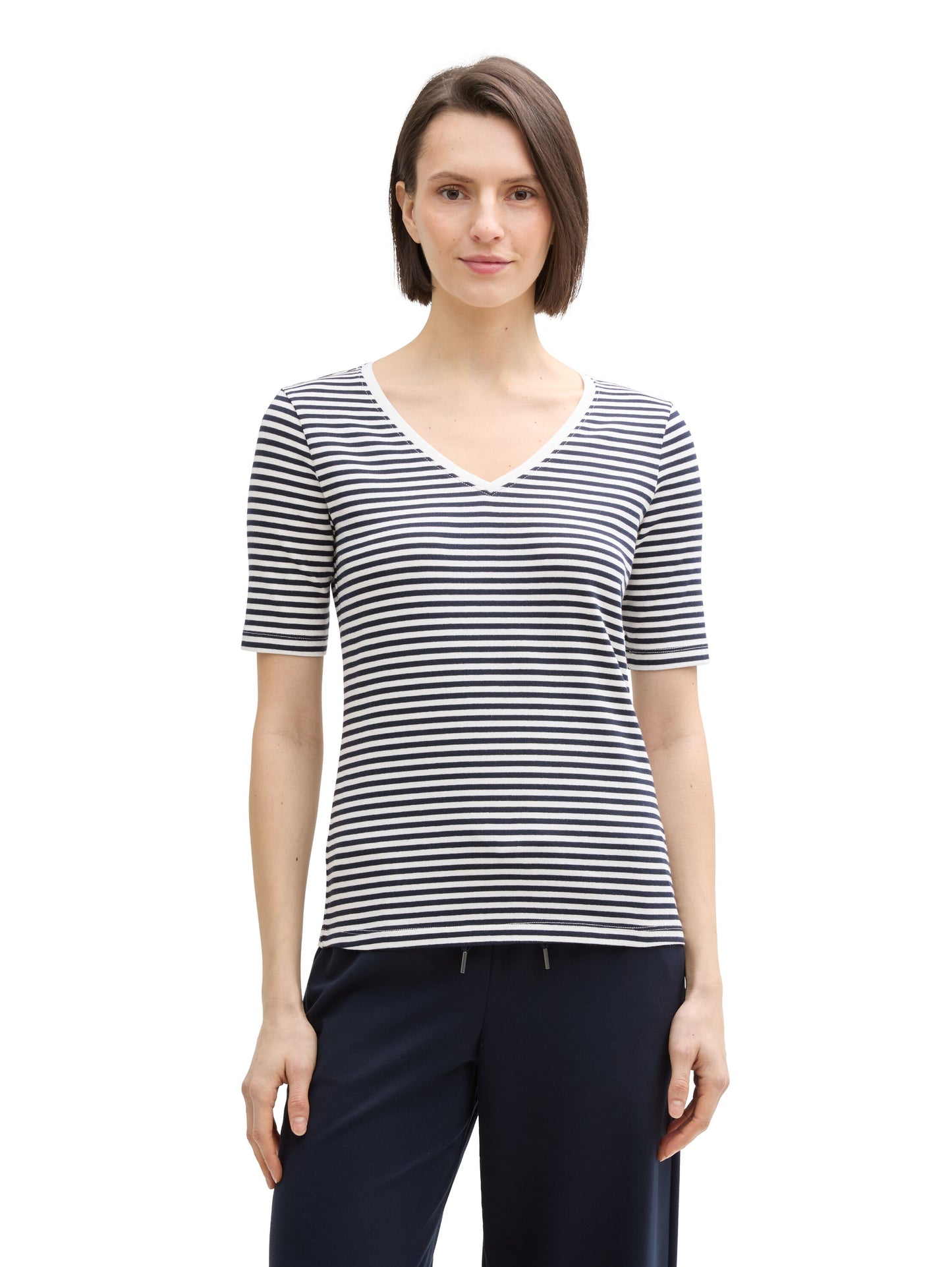 T-Shirt mit V-Ausschnitt