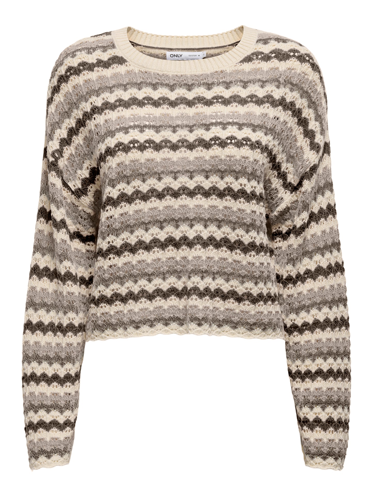 ONLASA LS SHORT O-NECK CC KNT