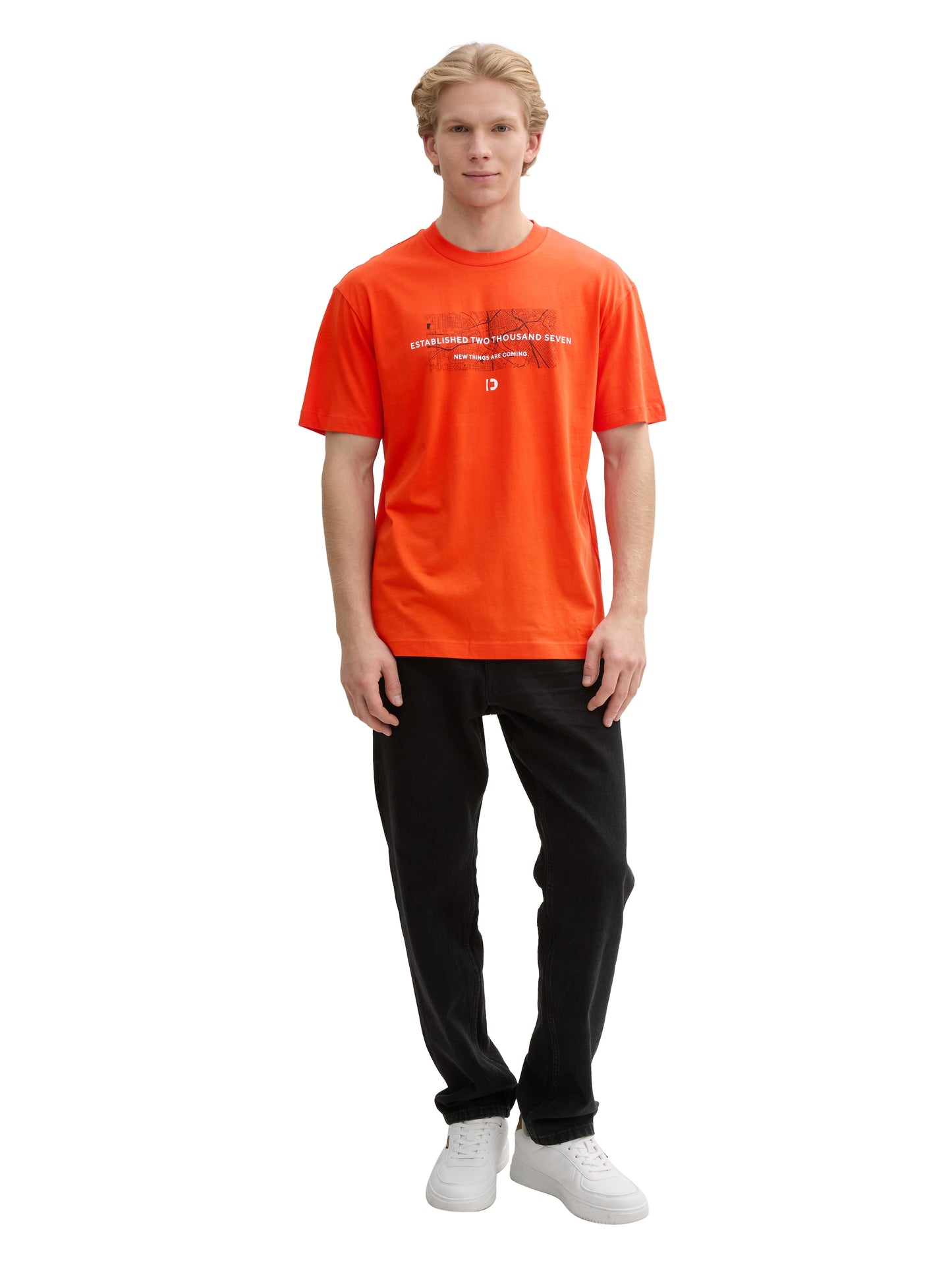Relaxed Fit T-Shirt mit Rücken-Print