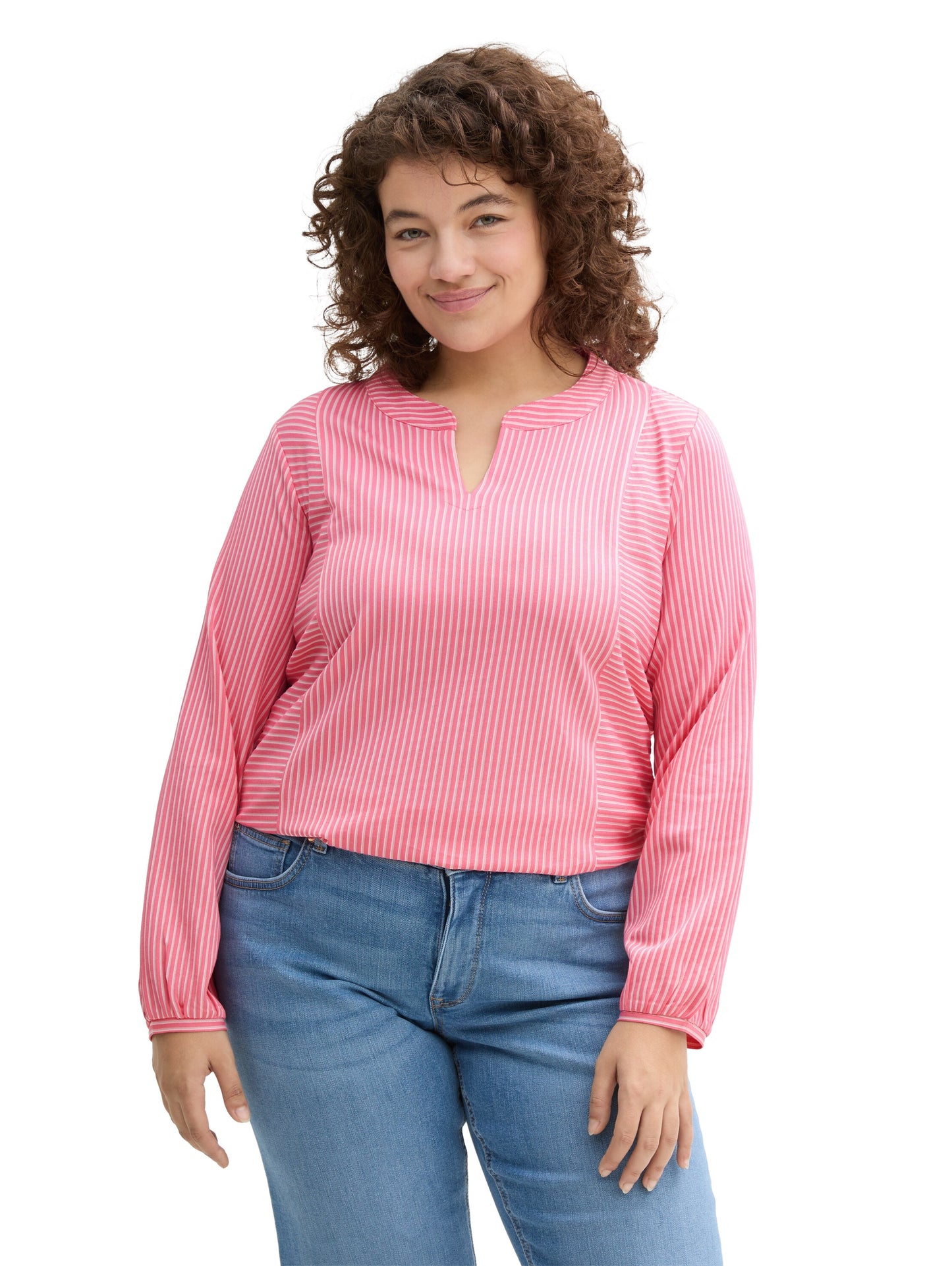Plus Size - Blusenshirt mit Bio-Baumwolle