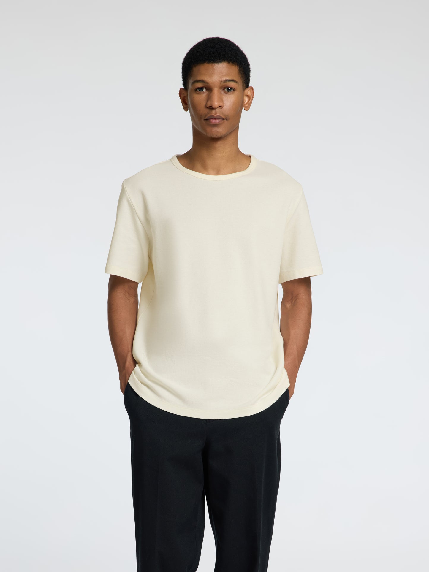SLHJOSEPH PIQUE SS O-NECK TEE