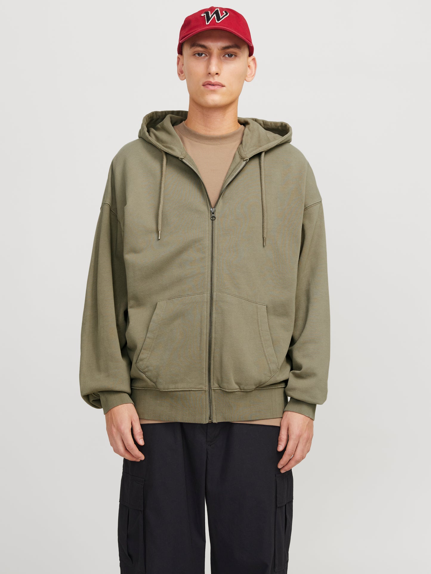 JJECHARGE FADED SWEAT ZIP HOOD NOOS