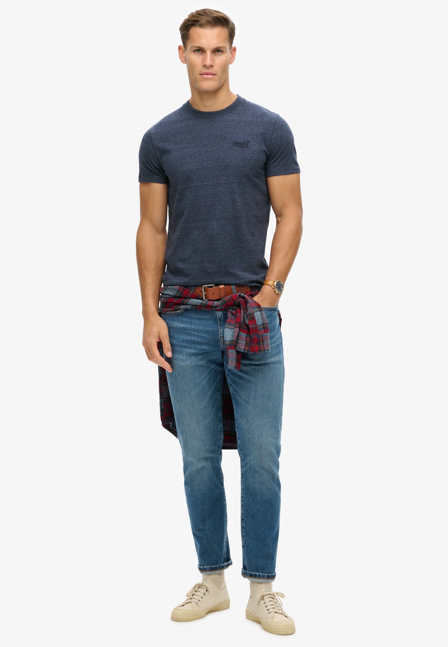 Essential T-Shirt aus Bio-Baumwolle mit Logo