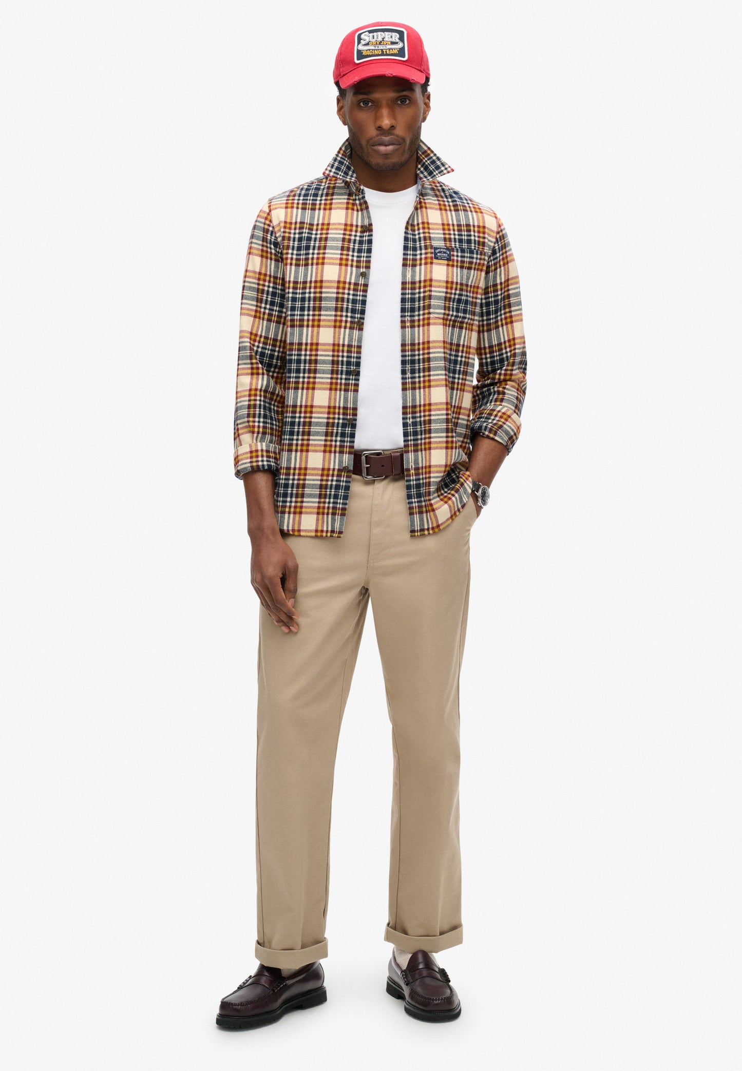 Langärmeliges Holzfällerhemd aus Baumwolle