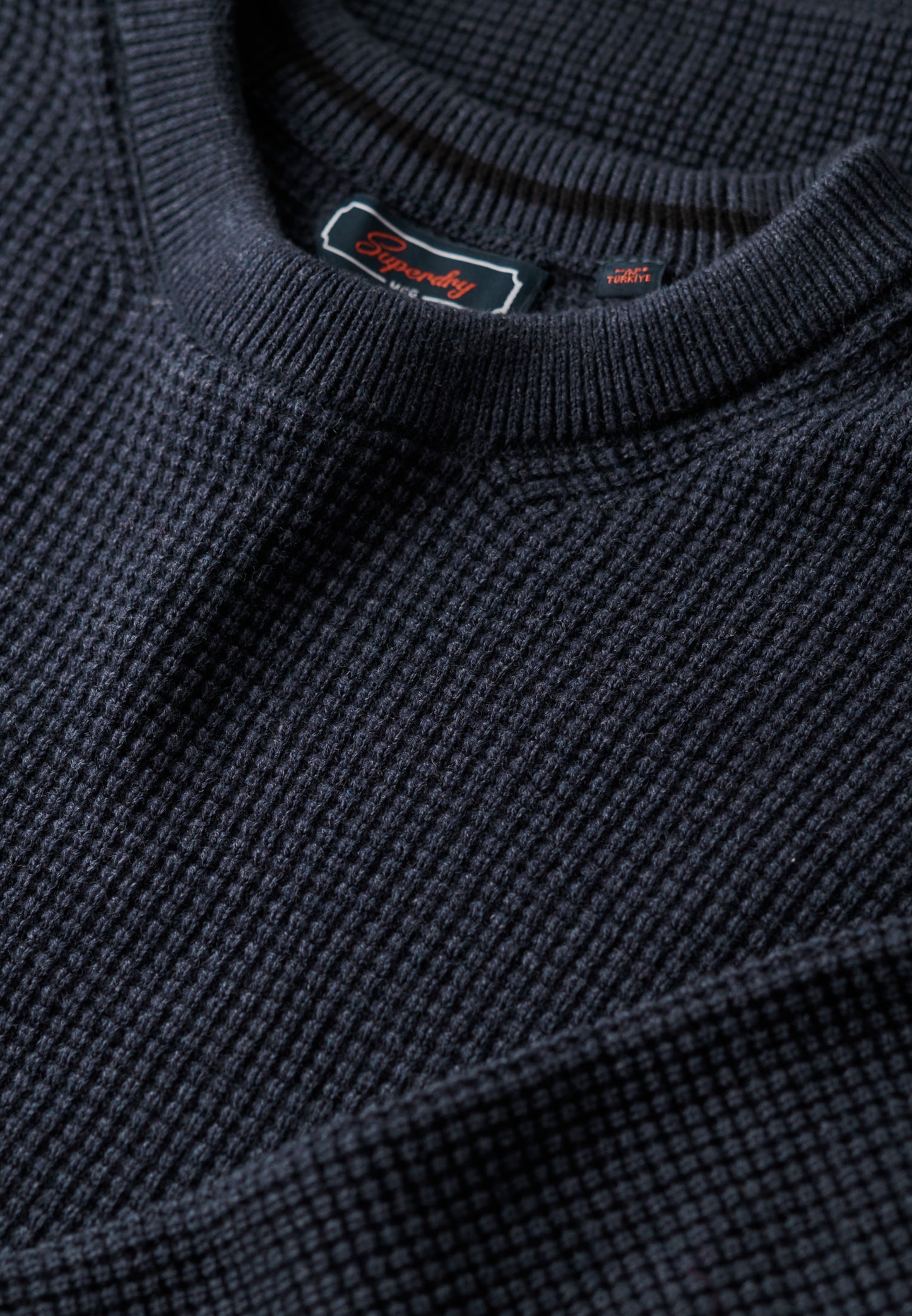 Strukturierter Strickpullover mit Rundhalsausschnitt