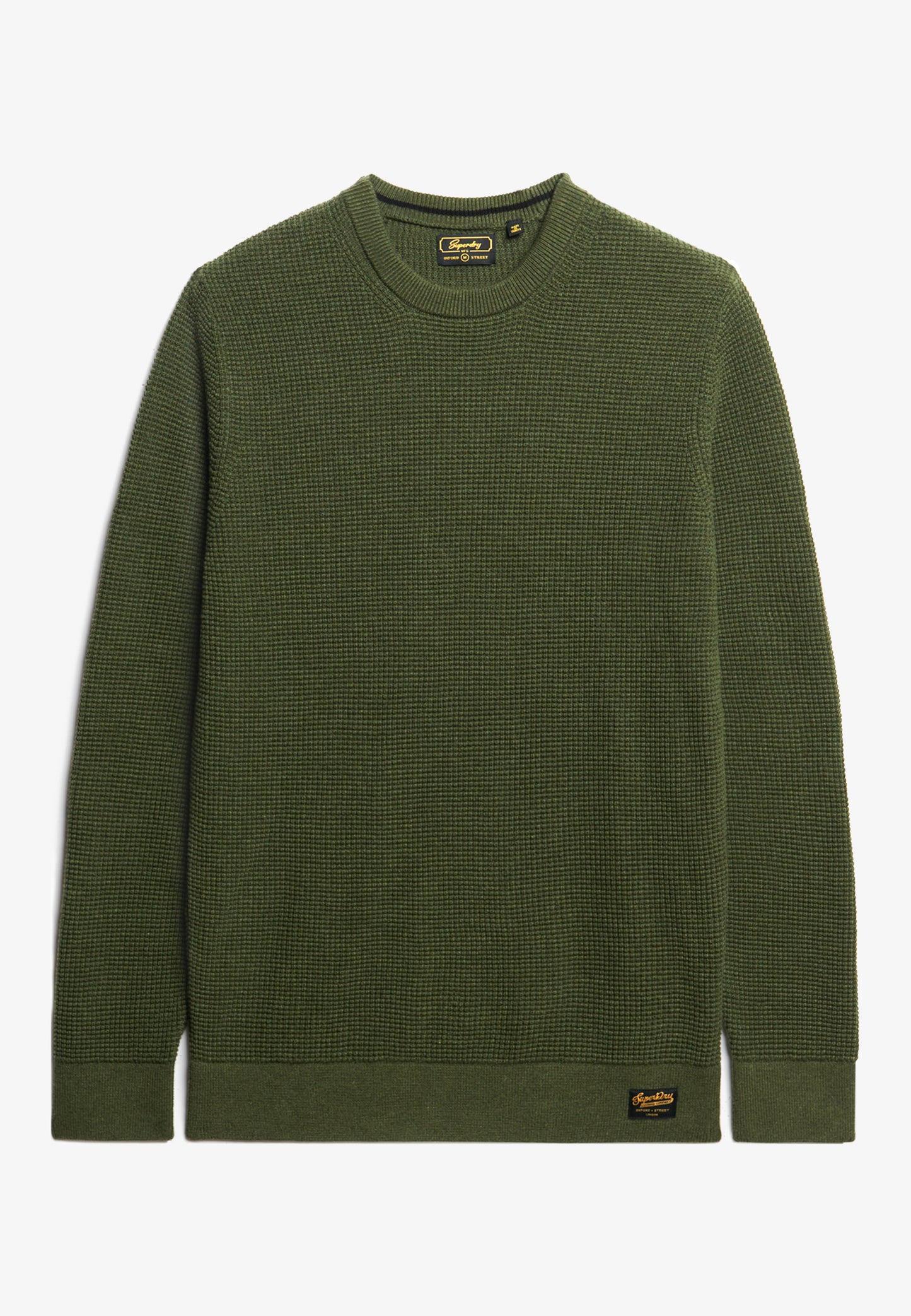 Strukturierter Strickpullover mit Rundhalsausschnitt