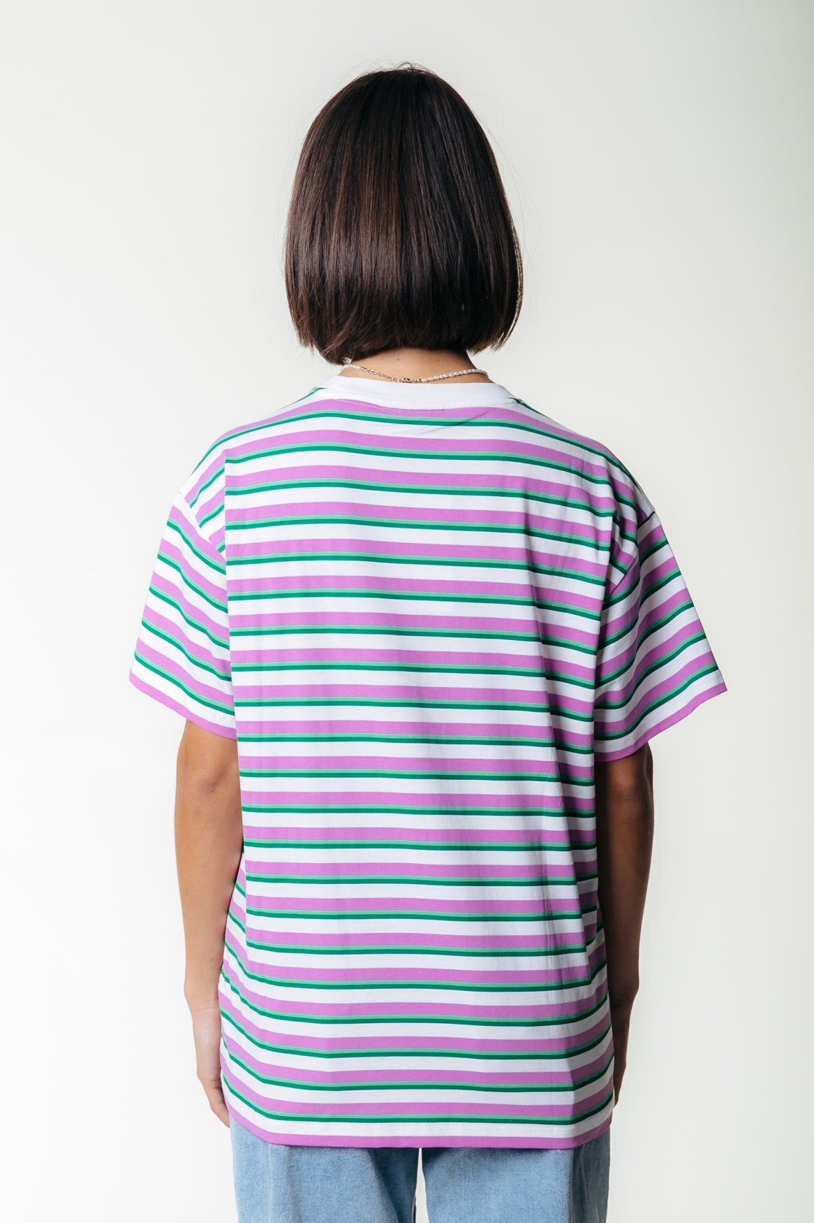 Puff Logo Stripe Loosefit Tee