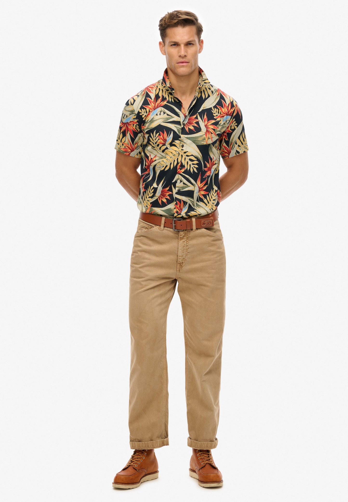 Hemd mit Hawaii-Print