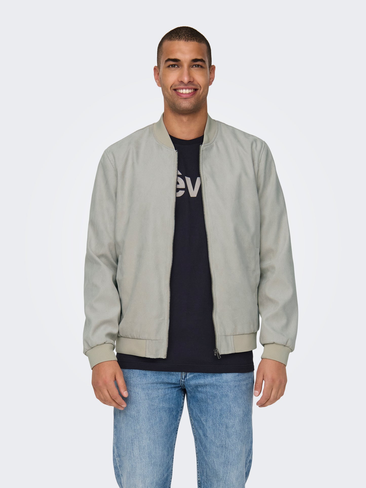 ONSLUCAS FAKE SUEDE BOMBER OTW