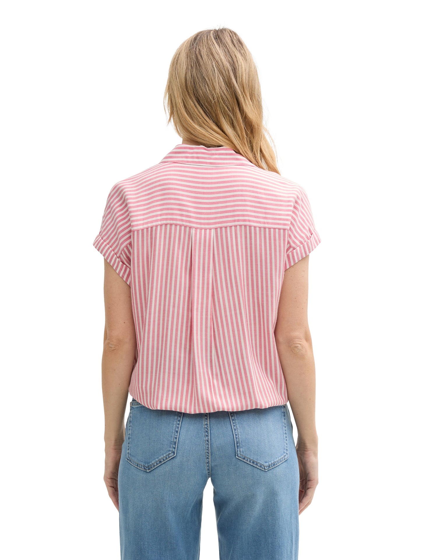 Loose Fit Bluse mit Streifenmuster