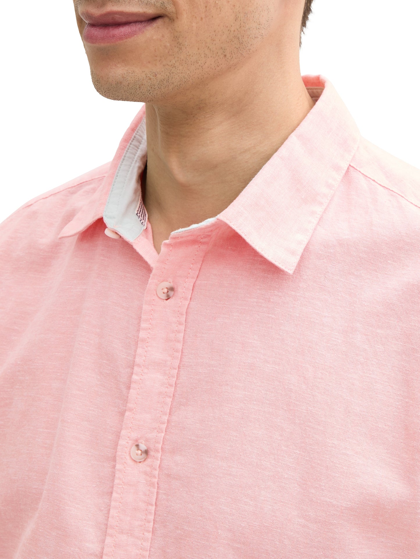 Regular Fit Hemd mit Leinenanteil