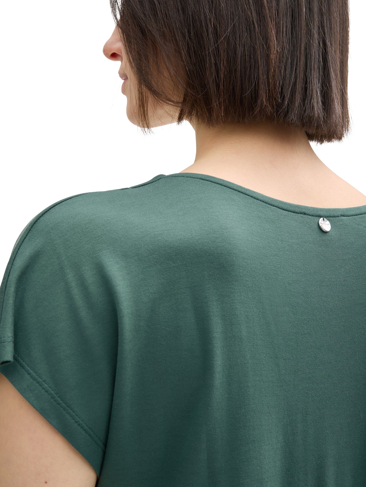 T-Shirt aus Materialmix