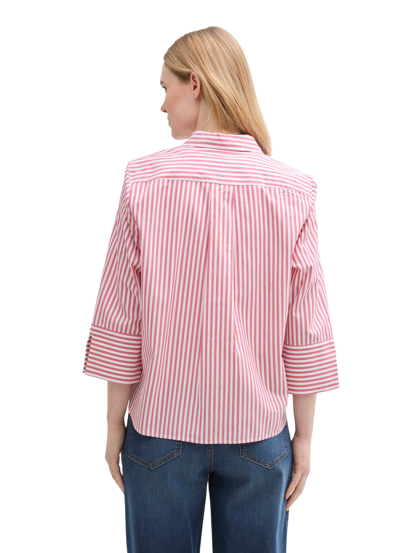 Loose Fit Bluse mit Streifenmuster