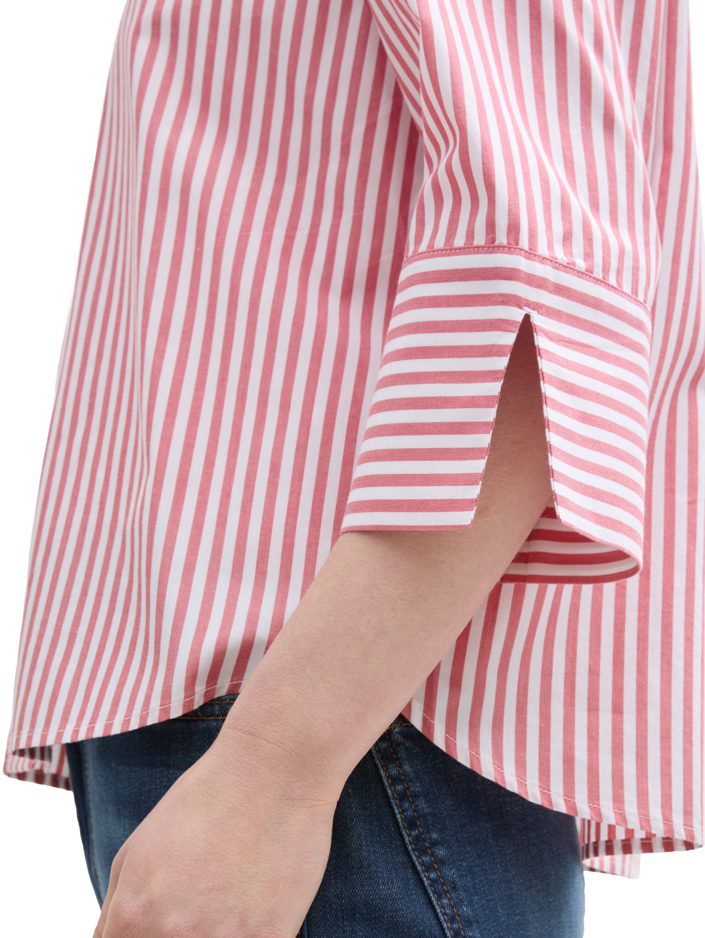 Loose Fit Bluse mit Streifenmuster