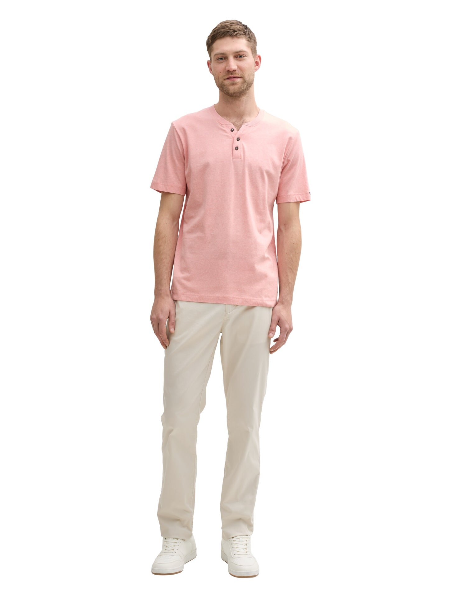 Henley T-Shirt aus Baumwolle