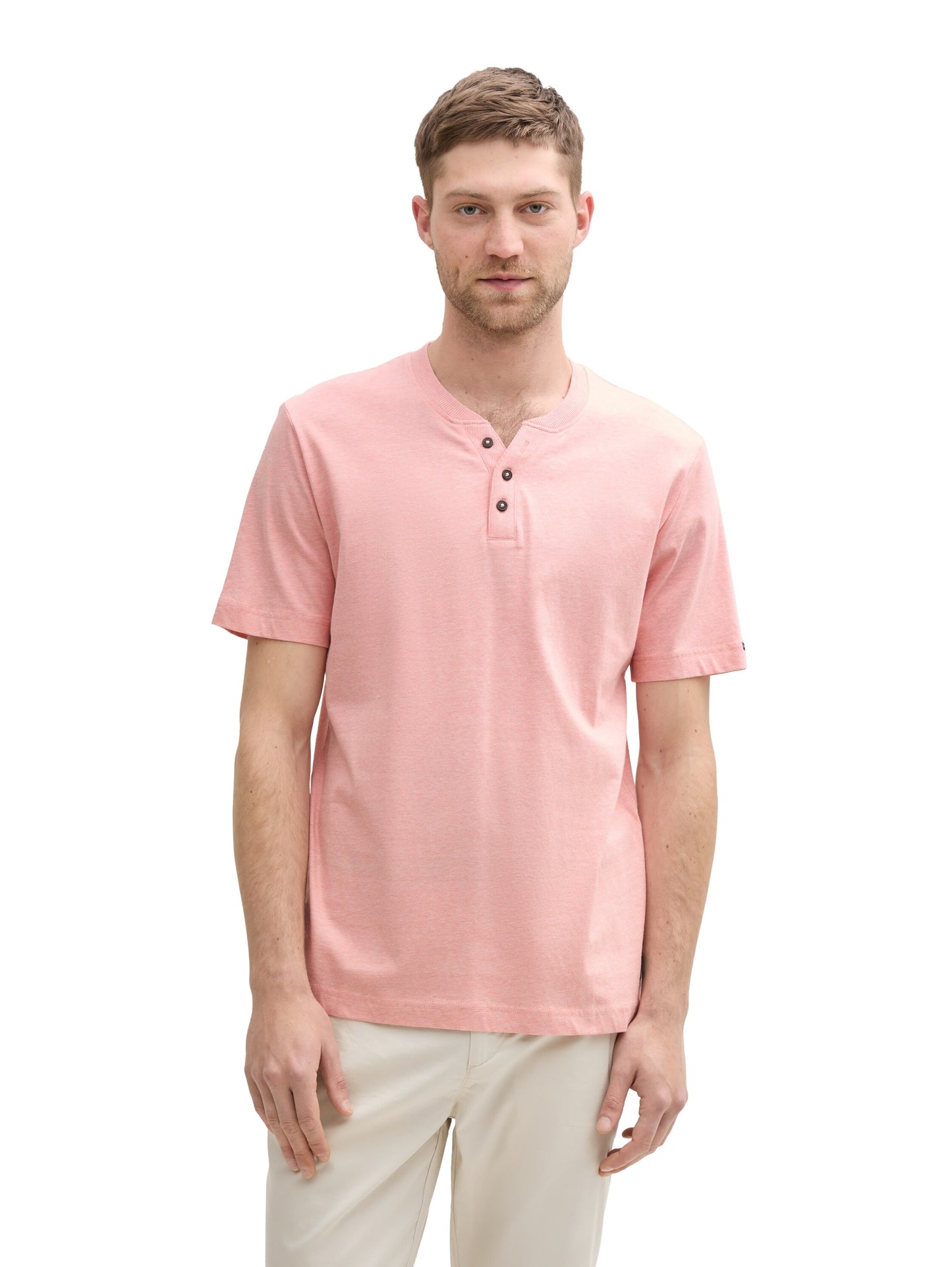 Henley T-Shirt aus Baumwolle