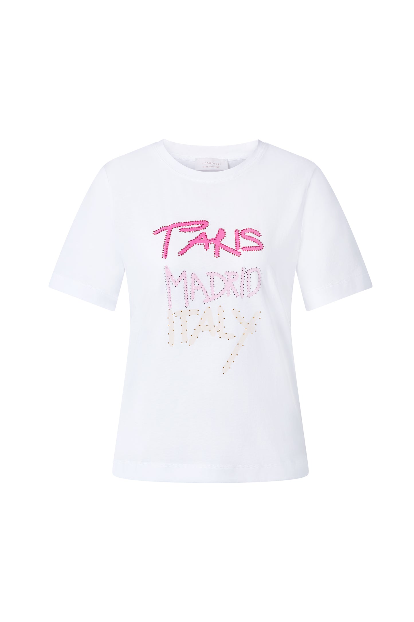 Elegant Fit T-Shirt Paris Madrid Italy