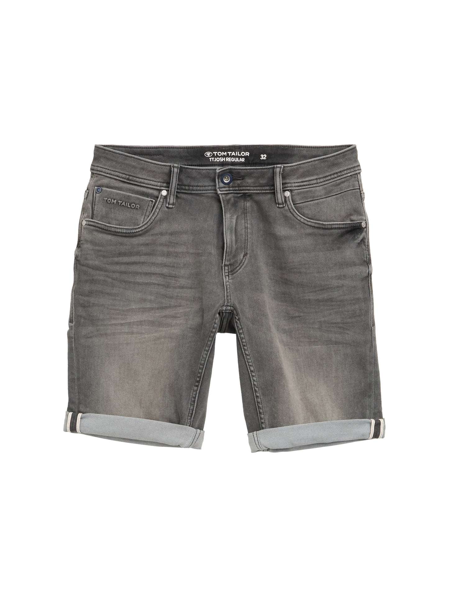 TTJOSH Regular Slim Jeans Shorts mit Superstretch