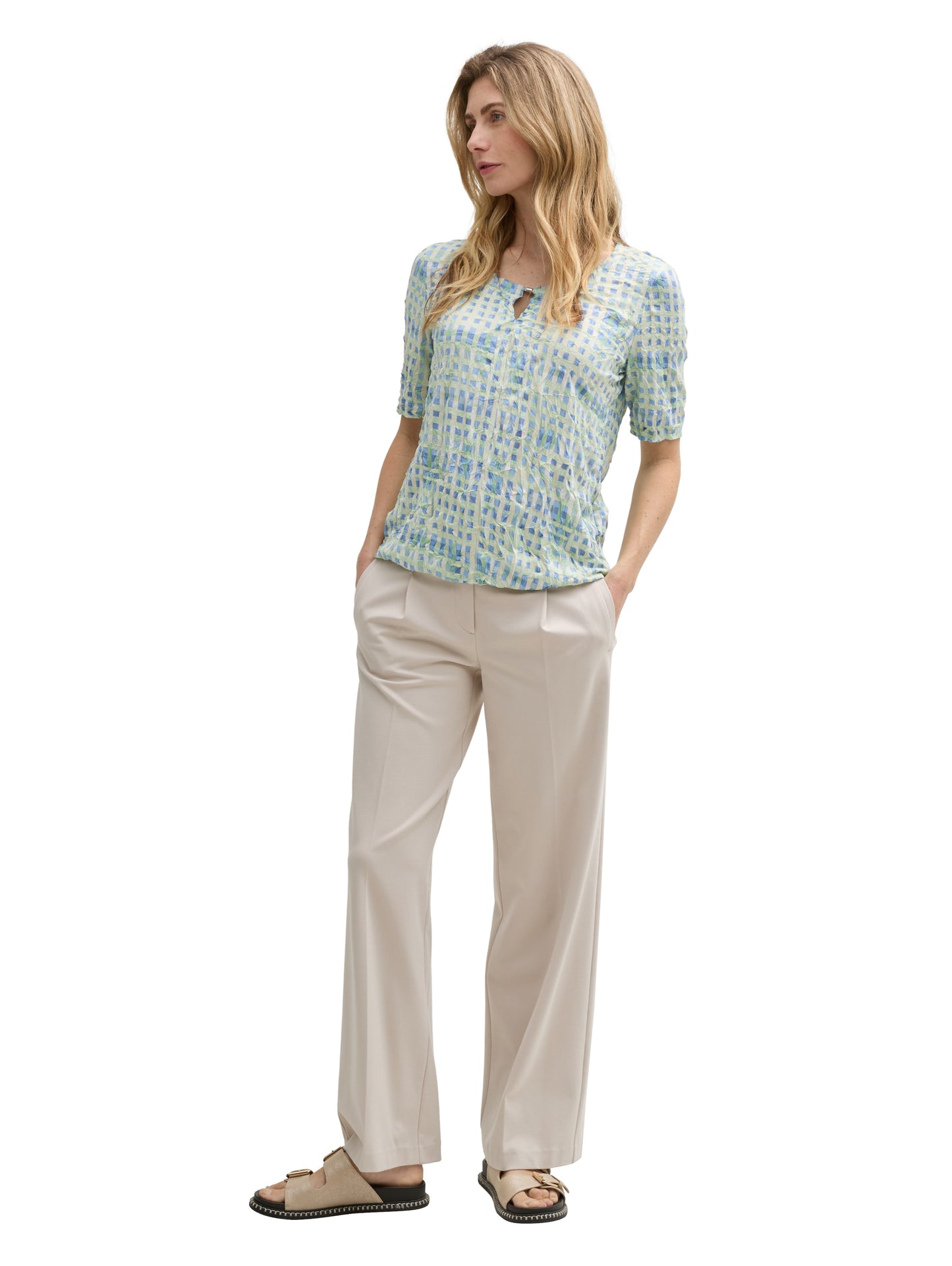 Crinkle Blusenshirt